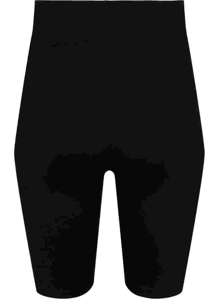 Kroppsnära graviditetsshorts i bomull, Black, Packshot image number 1