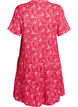 Kort a-linjeformad kl&auml;nning i bomullsmuslin, R&ouml;d, Packshot image number 1