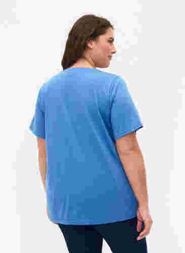 T-shirt från FLASH med tryck, Ultramarine, Model image number 1