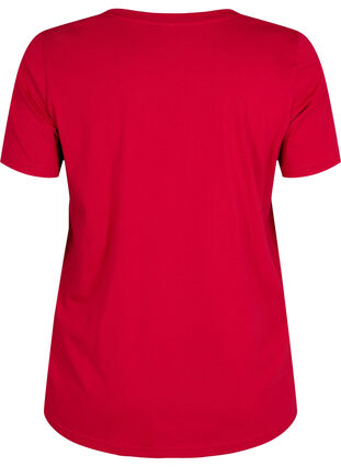 T-shirt i bomull med tryck, Tango Red LOS , Packshot image number 1