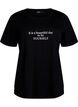 T-shirt med tryck, Svart, Packshot image number 0