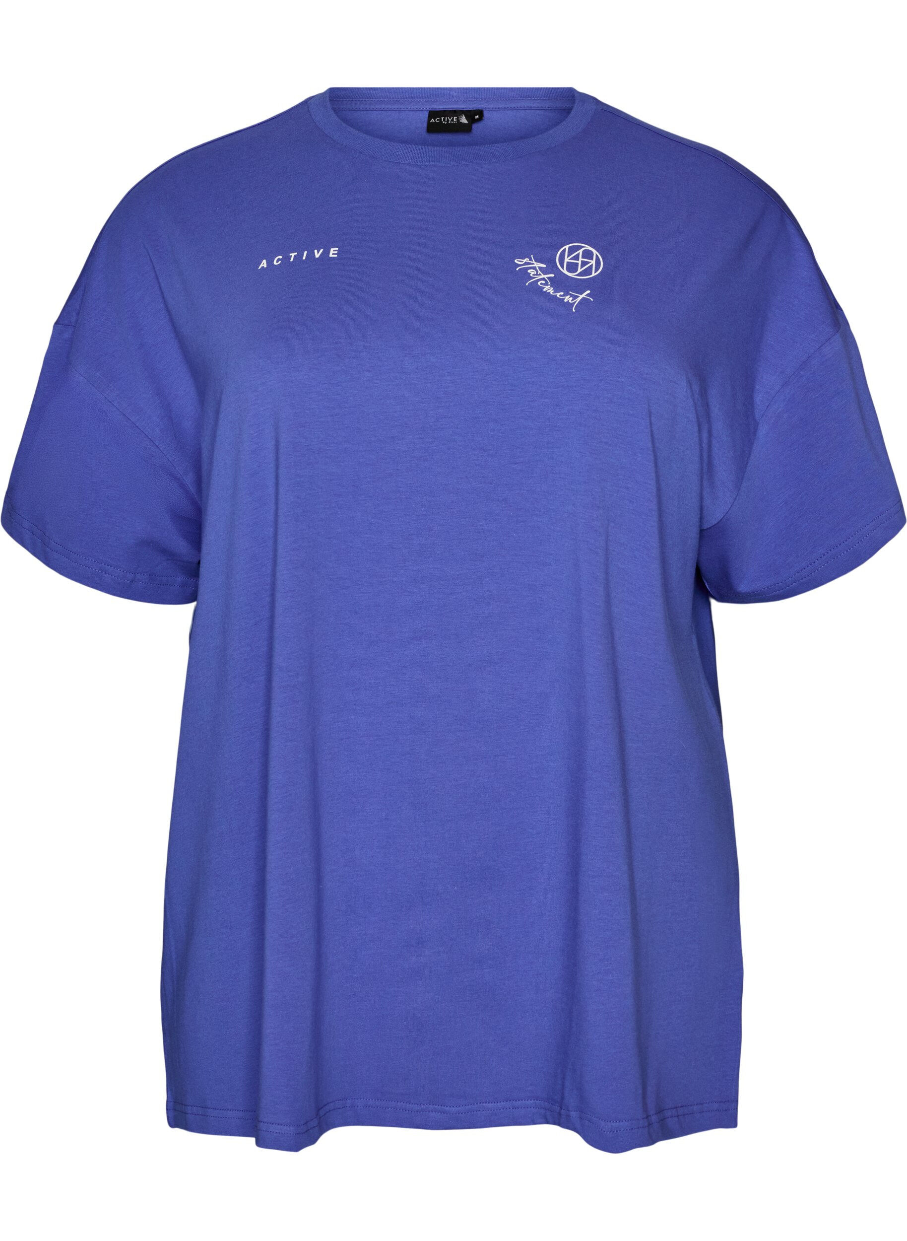 T-shirt i ekologisk bomull med ett litet motiv framtill