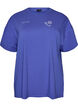 T-shirt i ekologisk bomull med ett litet motiv framtill, Bl&aring;, Packshot image number 0
