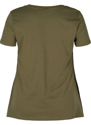 A-linjeformad t-shirt i bomull, Ivy Green XOXO, Packshot image number 1