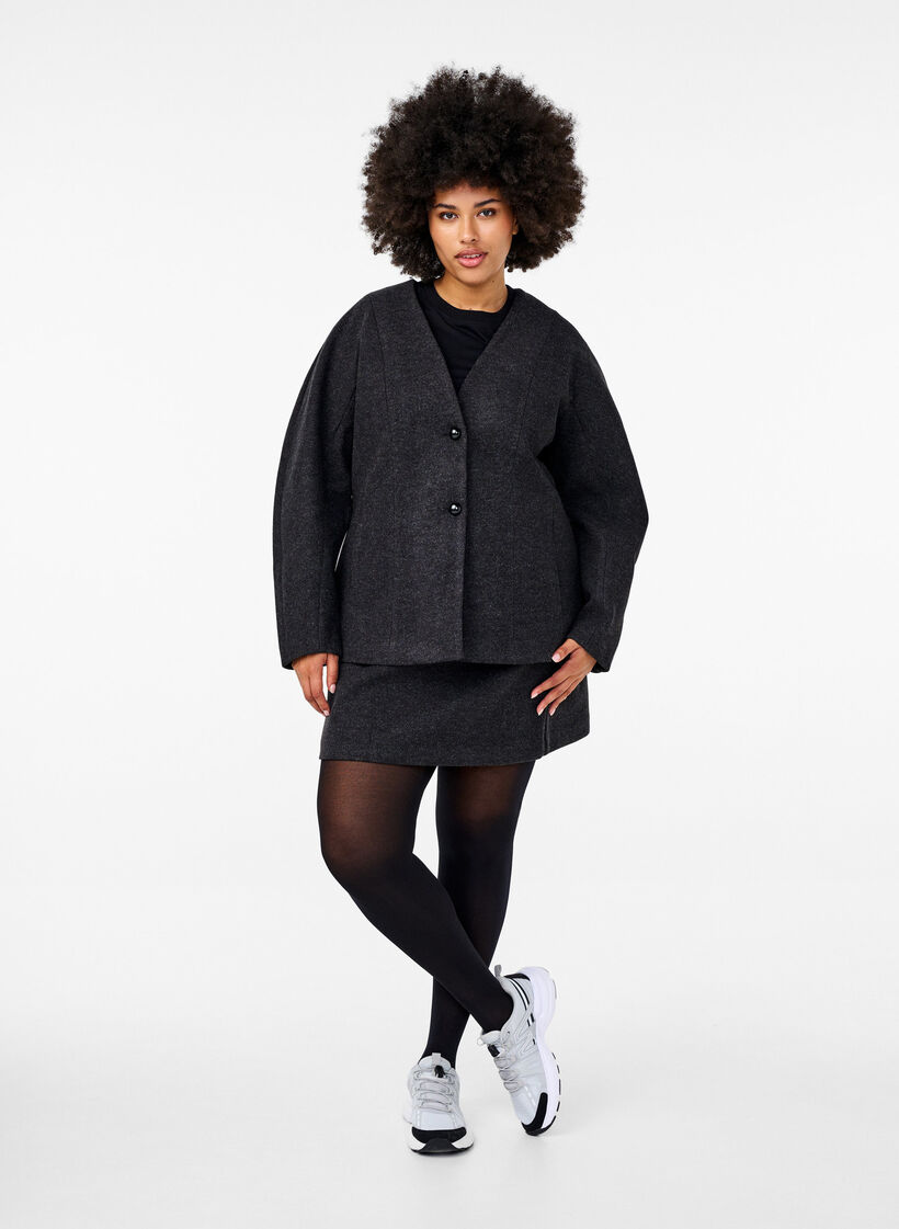 Skräddarsydd kavaj, Dark Grey Melange, Model image number 2