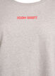 L&ouml;s sweatshirt med kontrastdetaljer p&aring; &auml;rmarna, Gr&aring;, Packshot image number 2