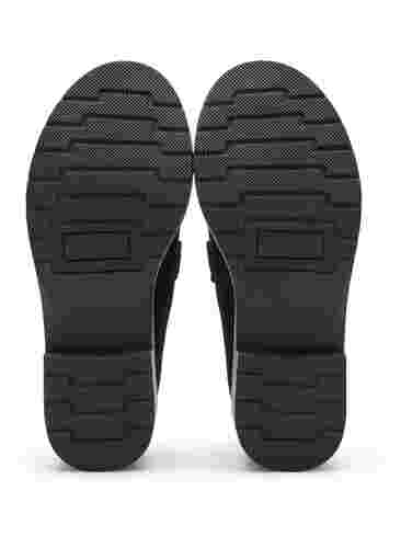 Loafers med bred passform, Black, Packshot image number 4
