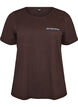 T-shirt med tryck, Brun, Packshot image number 0
