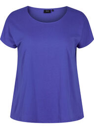 T-shirt i bomullsmix, Dazzling Blue