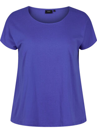 T-shirt i bomullsmix, Dazzling Blue, Packshot image number 0