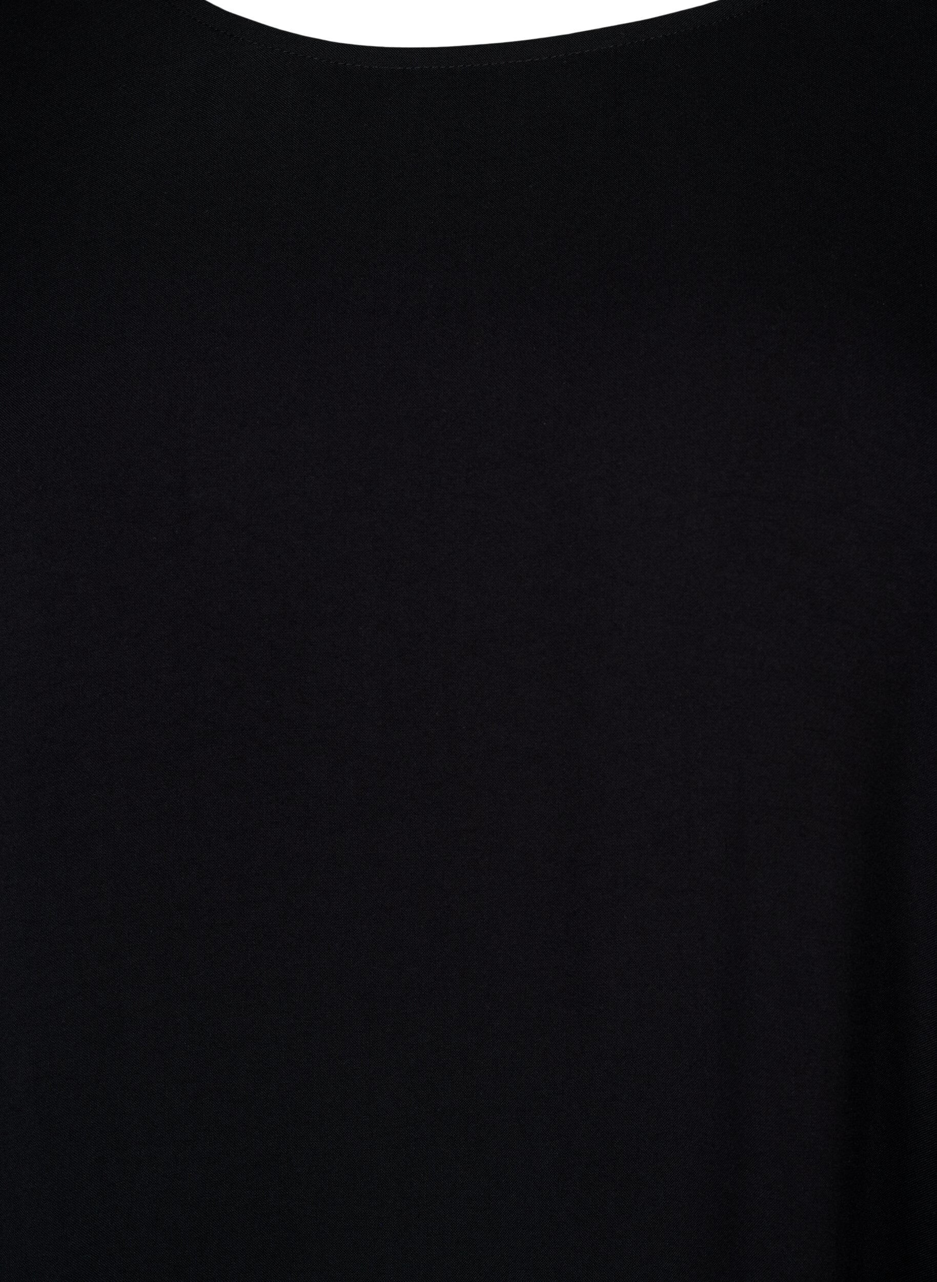 Zizzi FLASH &ndash; Kl&auml;nning i viskos med sk&auml;rning, Svart, Packshot image number 2