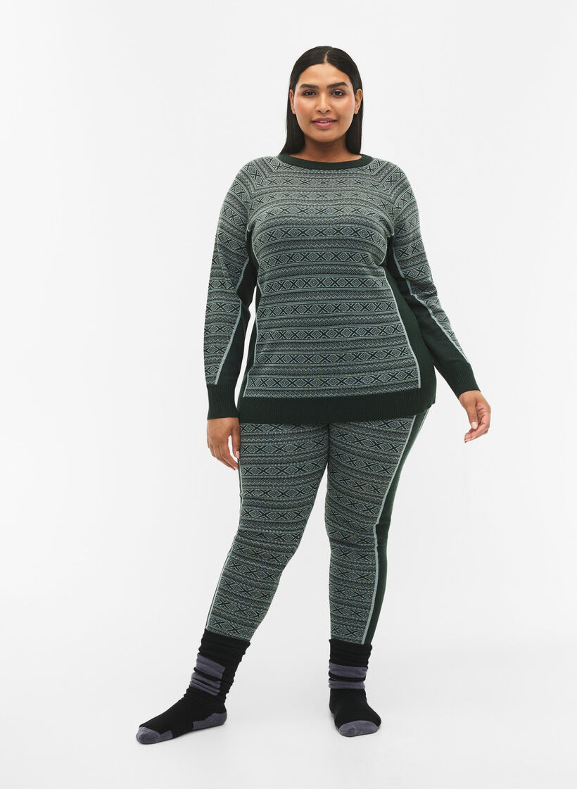 Skidunderställ i ylle, Deep Lake Comb, Model image number 0