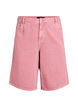 F&auml;rgade bermudashorts i denim med h&ouml;g midja, Rosa, Packshot image number 0