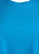Enkel t-shirt i bomull med rund halsringning, Bl&aring;, Packshot image number 2