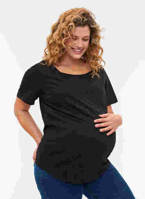 Kortärmad gravidtröja i bomull