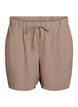 Shorts med fickor och res&aring;r i midjan, Brun, Packshot image number 0