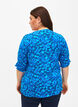Blus i viskos med knappar, Blue Small Flower, Model image number 1