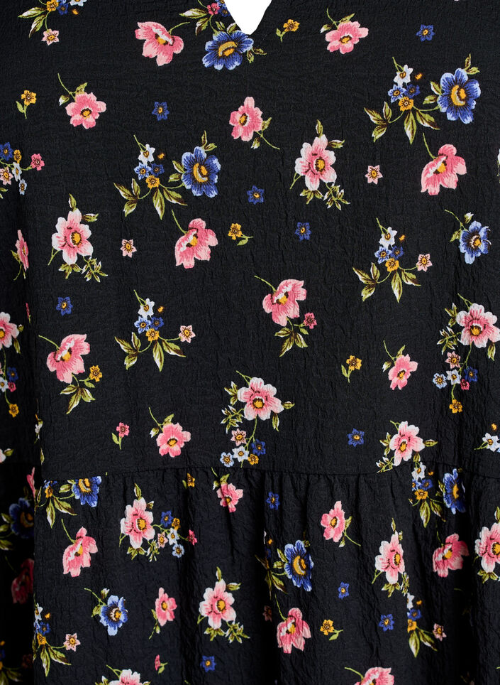 Kort a-linjeformad kl&auml;nning, Svart, Packshot image number 2