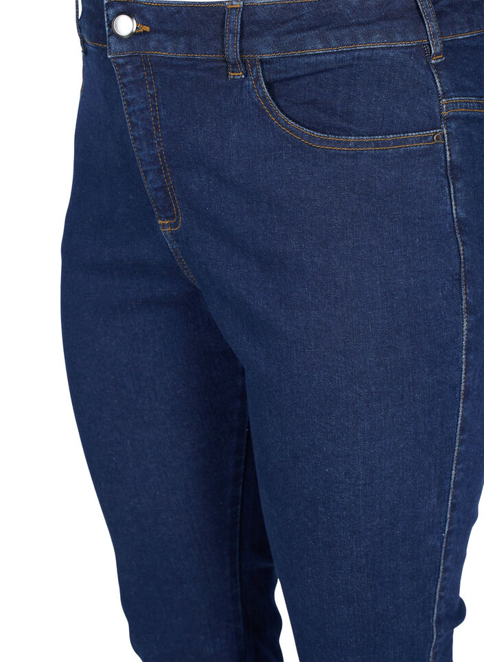 Ellen bootcut jeans med hög midja, Blå, Packshot image number 2