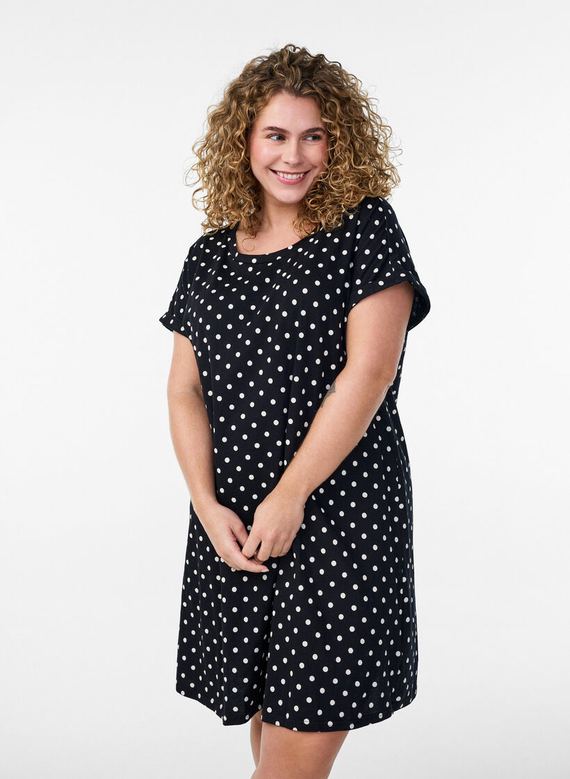 2-pack t-shirtkl&auml;nningar med korta &auml;rmar, Svart, Model image number 0