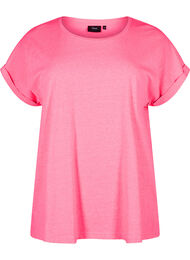 Neonfärgad bomulls t-shirt, Neon pink