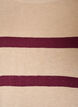 Randig stickad topp med korta &auml;rmar, Beige, Packshot image number 2