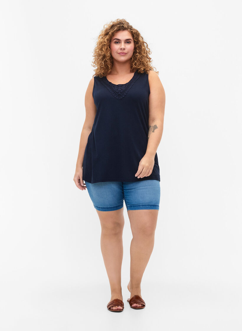 Ärmlös topp med spets, Total Eclipse, Model image number 2