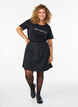 T-shirt med tryck, Svart, Model image number 1
