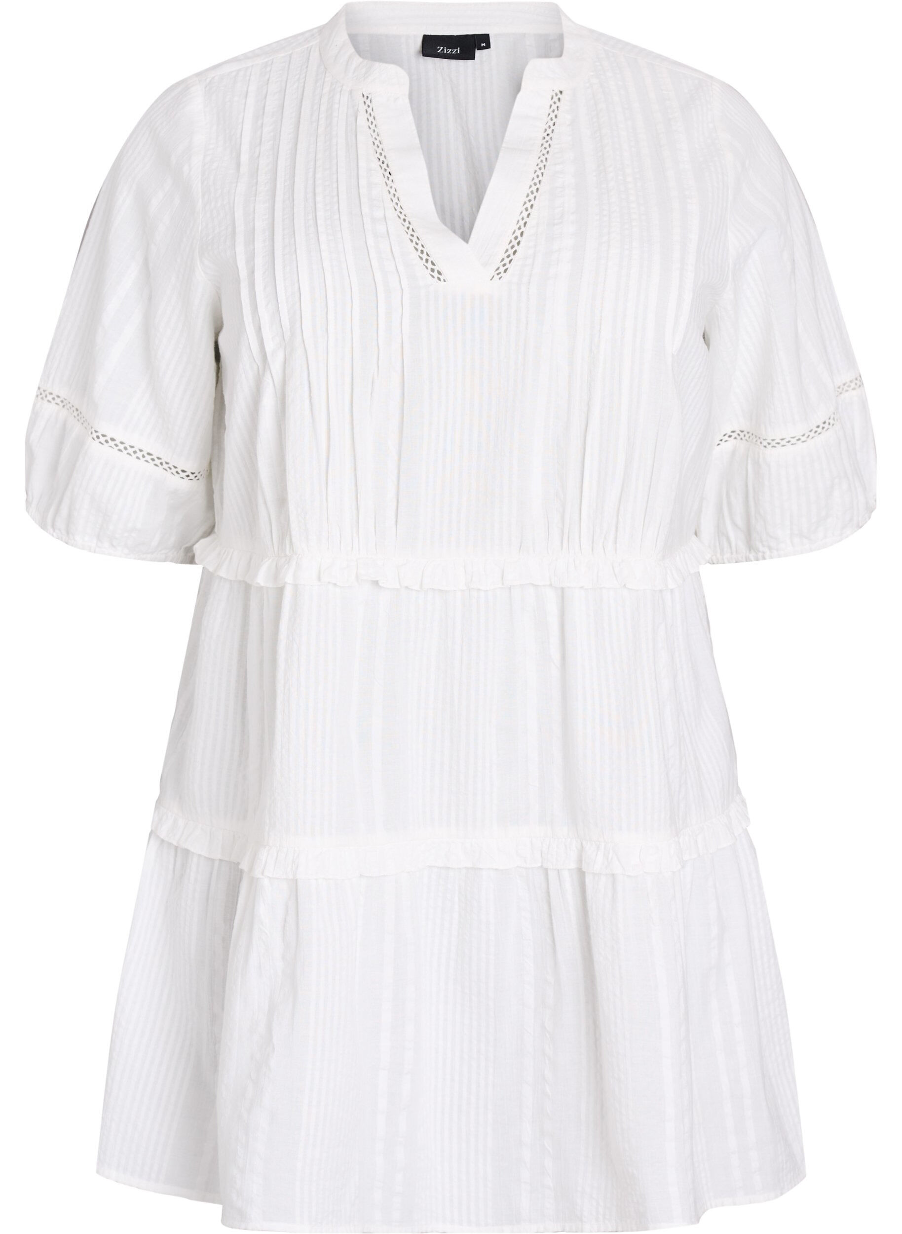 A-formad tunika med volanger