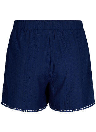 Shorts med strukturmönster, Medieval Blue, Packshot image number 1