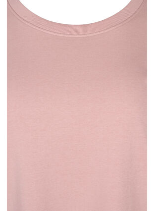 Sweatshirtklänning med korta ärmar och lös passform, Adobe Rose, Packshot image number 2