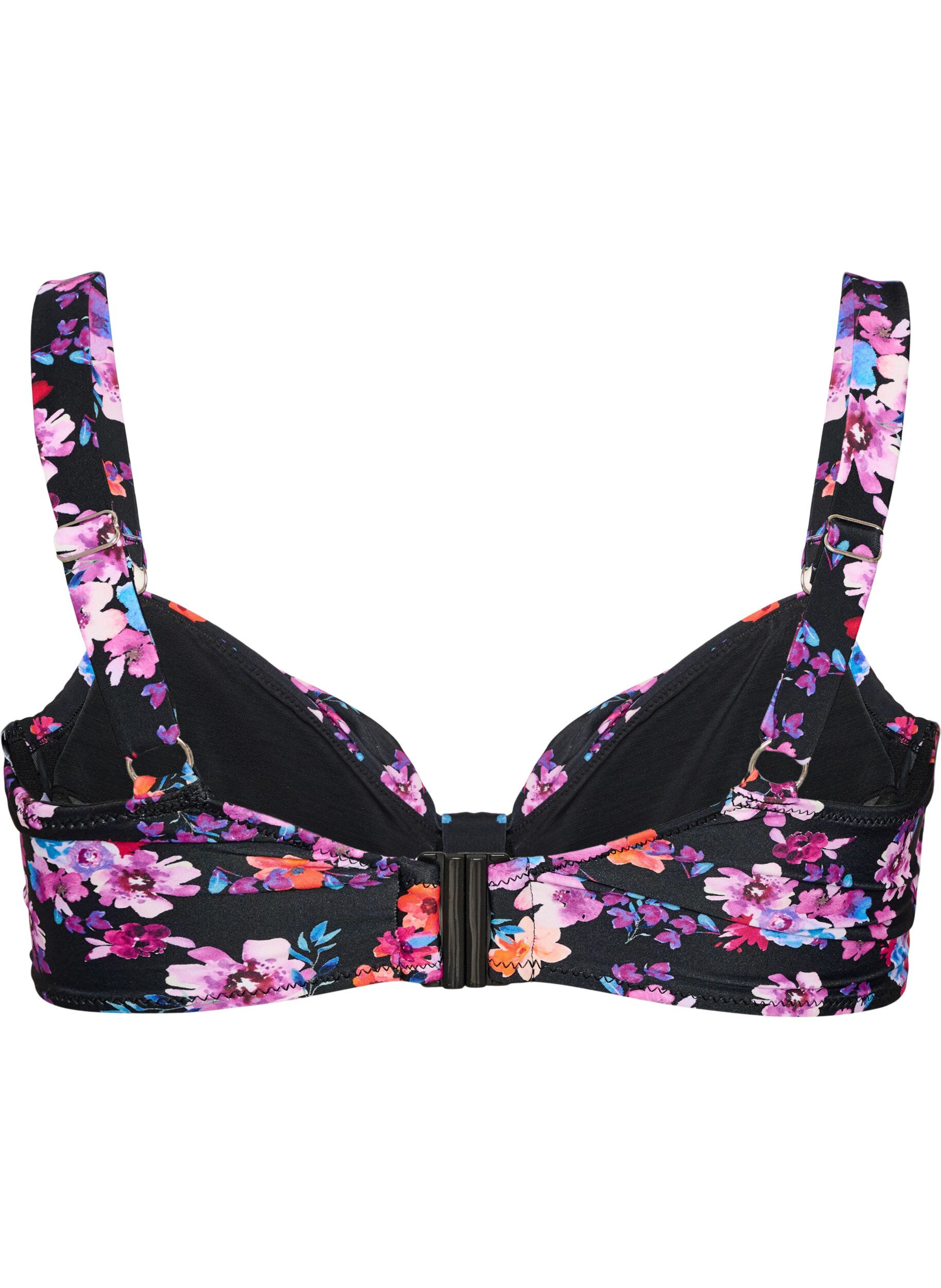 ZizziBikinitopp med bygel och m&ouml;nster, Lila, Packshot image number 1