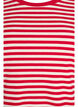 Randig t-shirt med ribbad struktur, R&ouml;d, Packshot image number 2