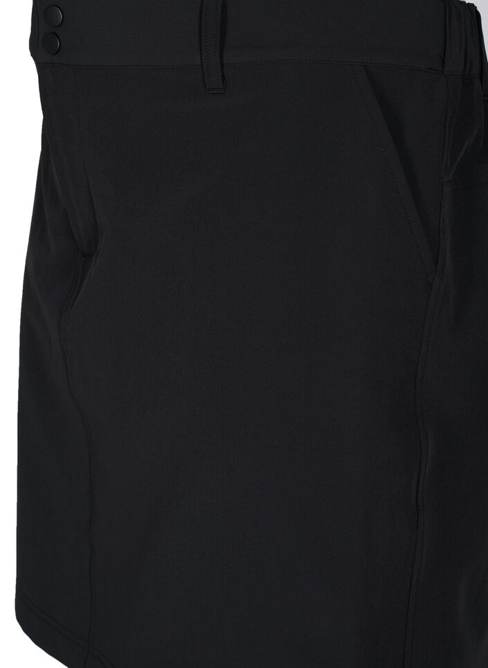 Kjol f&ouml;r friluftsliv med innershorts, Black, Packshot image number 2