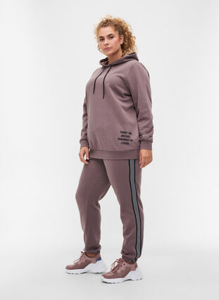 Sweatpants med snöre och fickor, Iron, Model image number 2
