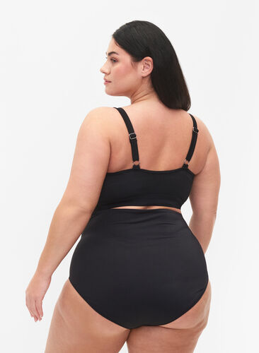 Bikinitrosa med extra hög midja, Black, Model image number 1