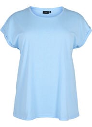 Kortärmad t-shirt i bomullsmix, Serenity, Packshot