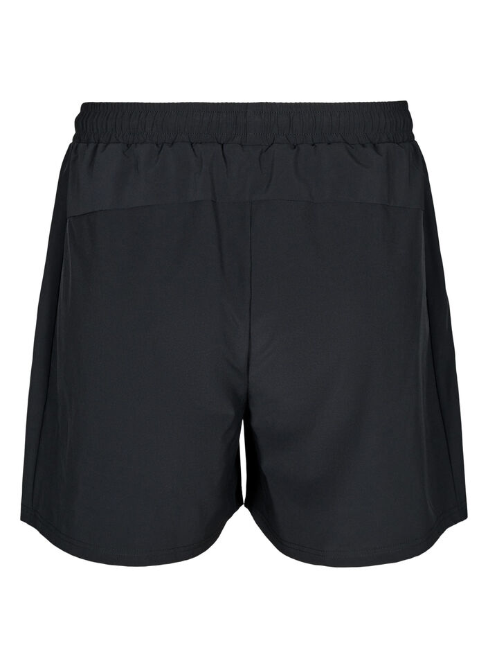 Tr&auml;ningshorts med innershorts, Svart, Packshot image number 1