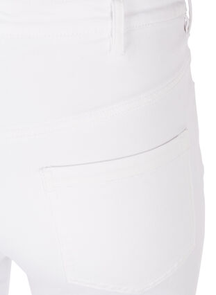 Super slim Amy jeans med hög midja, White, Packshot image number 3