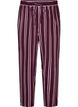 L&ouml;sa pyjamasbyxor med r&auml;nder, M&ouml;rk Bordeaux, Packshot image number 0