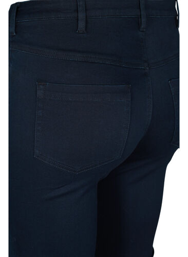 Super slim Amy jeans med hög midja, Unwashed, Packshot image number 3