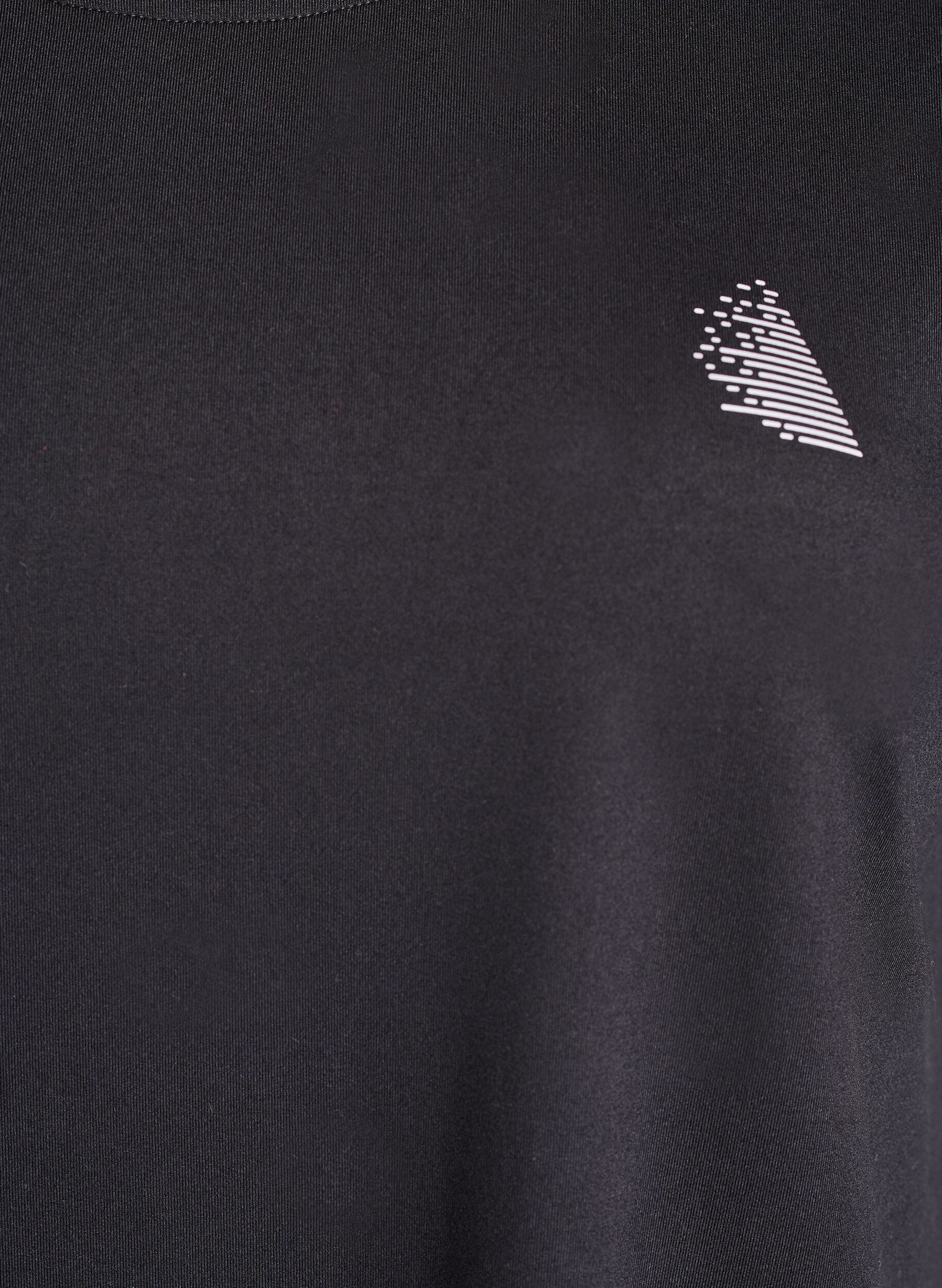 ZizziEnf&auml;rgad tr&auml;nings-T-shirt, Svart, Packshot image number 2