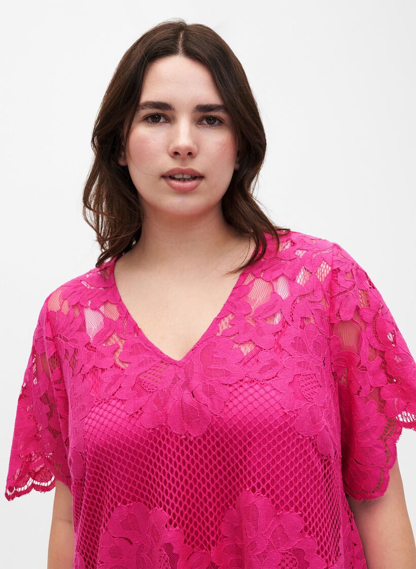 Spetsklänning med korta ärmar, Cabaret, Model image number 2