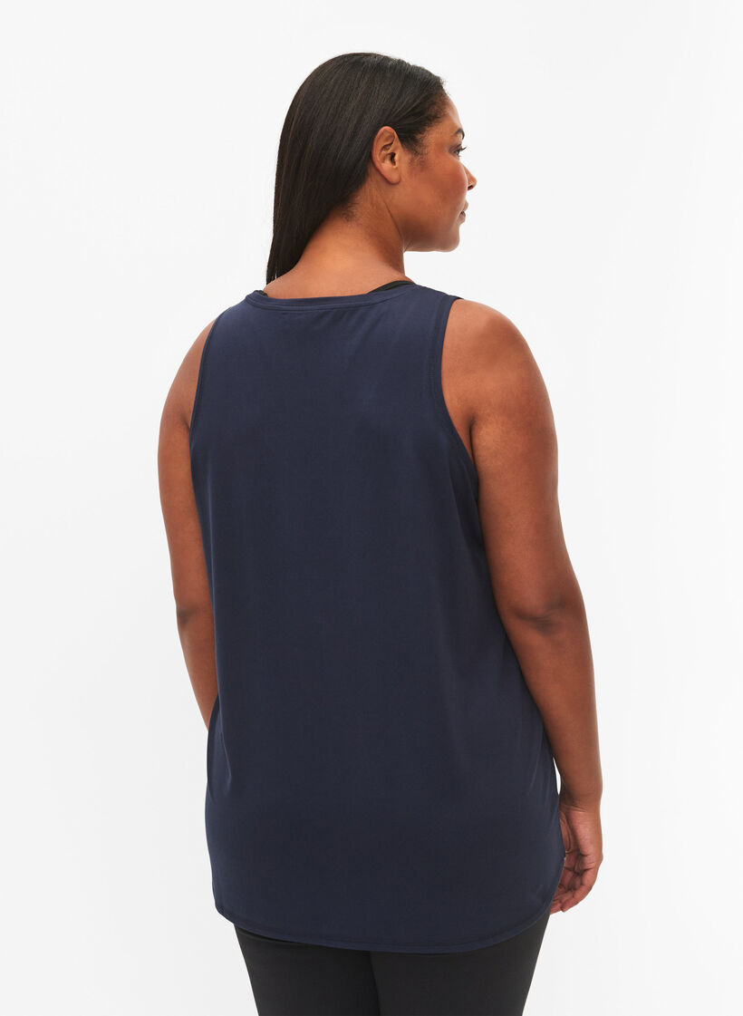 Tr&auml;ningslinne med v-ringning, Bl&aring;, Model image number 2