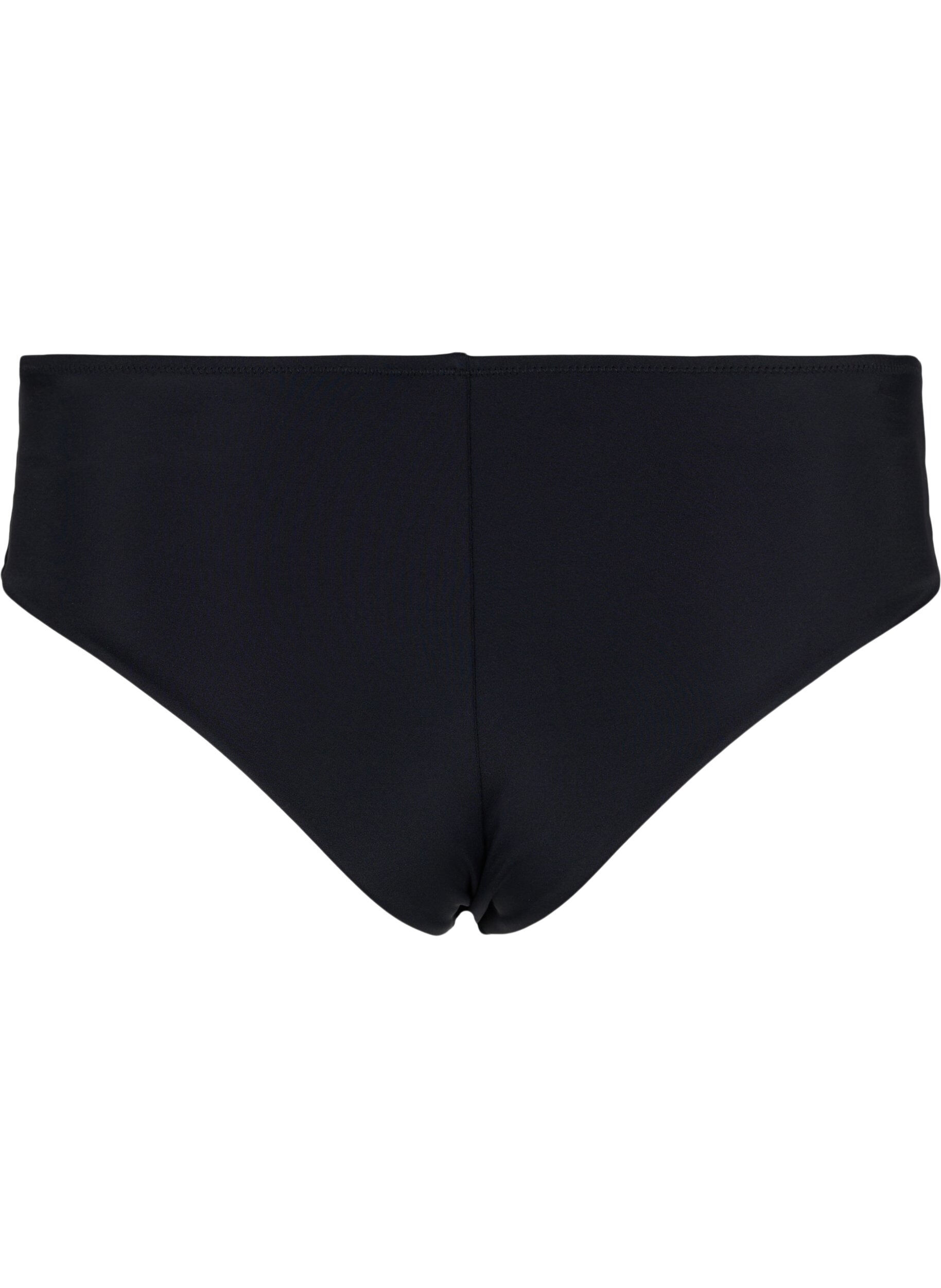 Zizzi Bikinitrosor med normal midja, Black, Packshot image number 1