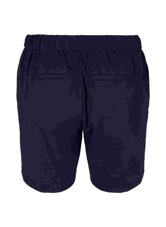 Lösa shorts med dragsko och fickor, Navy Blazer, Packshot image number 1