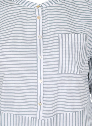 Randig tunika med knappar och 3/4 ärmar, Trooper Stripe, Packshot image number 2