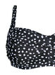 Bikinitopp med tryck, Black White Dot, Packshot image number 2
