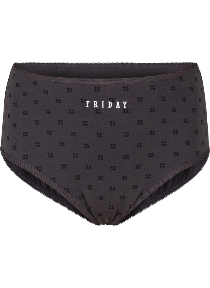 7-pack hipstertrosor med normal midja, M&ouml;rk Bordeaux, Packshot image number 3