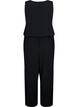 Ärmlös jumpsuit i viskos, Black, Packshot image number 1